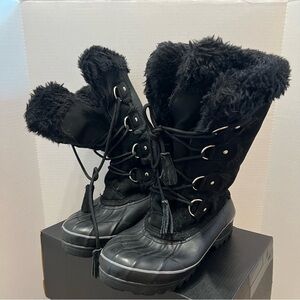 KHOMBU Women’s Tall 744065 Nordic Winter Boot Black Size 7